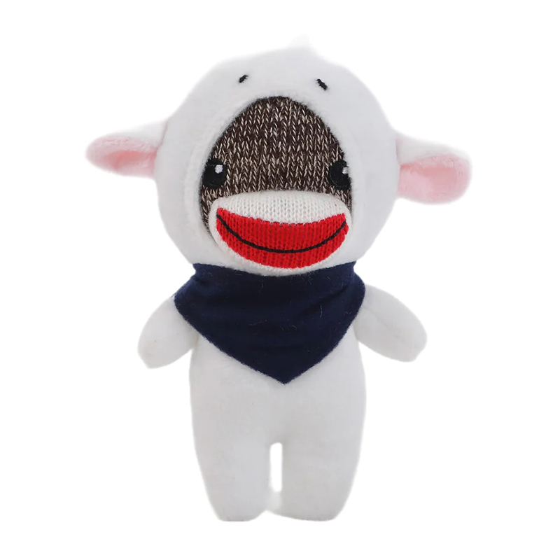 6" Easter Sock Monkey Plush Toy with Banana Chick Lamb Bunny Cover