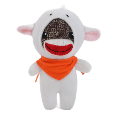 6" Easter Sock Monkey Plush Toy with Banana Chick Lamb Bunny Cover
