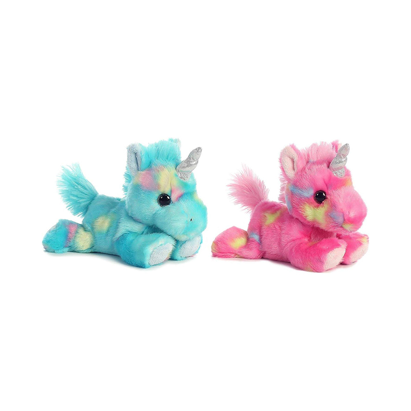 7" Stuffed Animals Unicorn Plush Toys Blue/Pink
