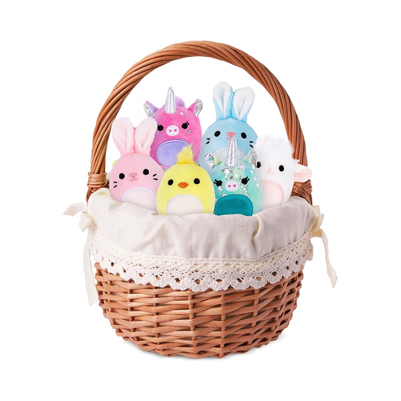 Easter Stuffed Animals Set of 6 Plush Easter Toys Chick, Bunny, Unicorn, and Lamb