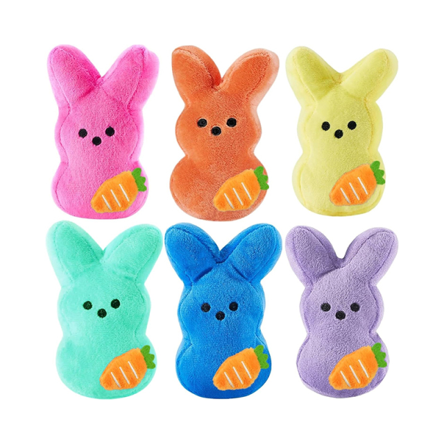 Adorable Easter Bunny Plush Rabbit with Carrot Stuffed Animals