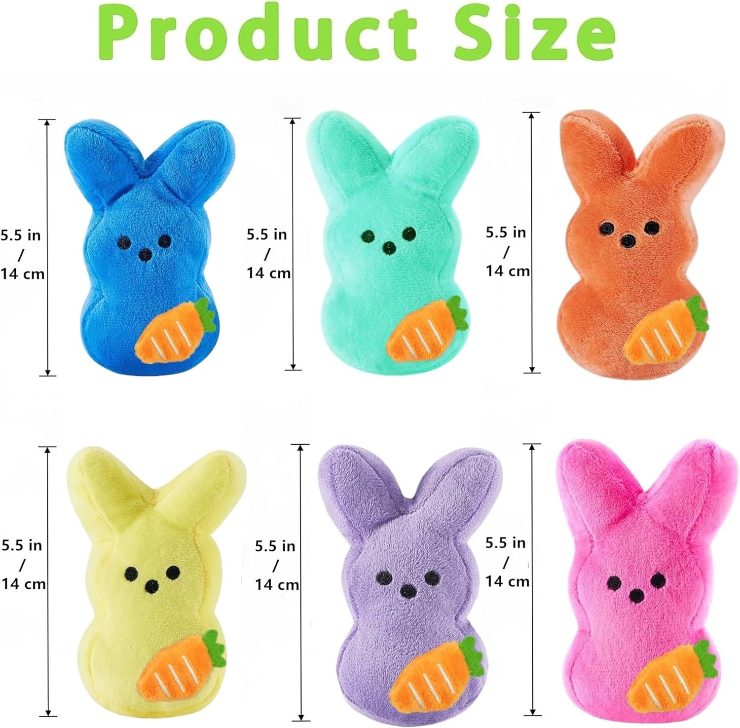 Adorable Easter Bunny Plush Rabbit with Carrot Stuffed Animals