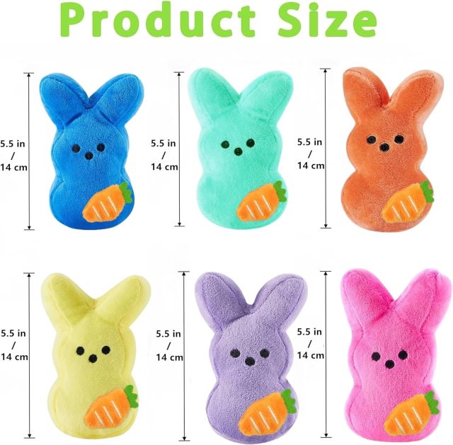 Adorable Easter Bunny Plush Rabbit with Carrot Stuffed Animals