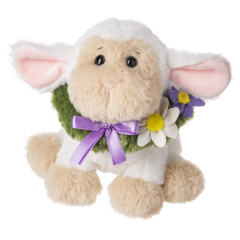 6" Easter Elf Ears Pig Lamb Bunny Cow Plush Toy Set
