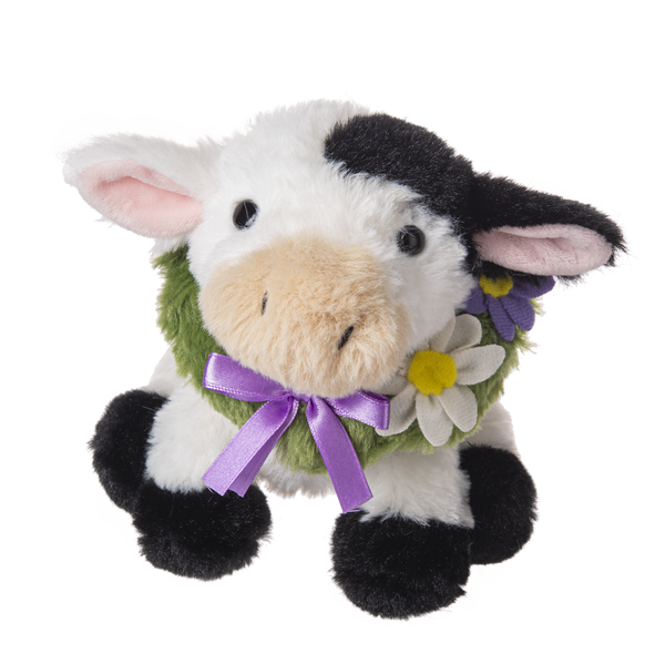 6" Easter Elf Ears Pig Lamb Bunny Cow Plush Toy Set