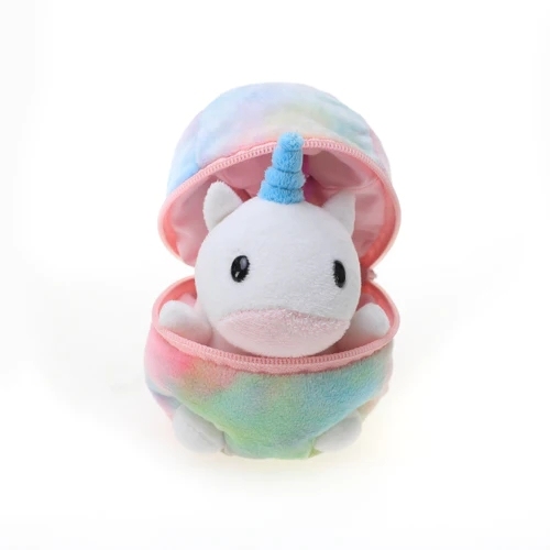 6 Inches Surprise Zip Up Egg Hideaway Easter Spring Inspired Gift Unicorn Lamb Bunny Chick Plush Toys
