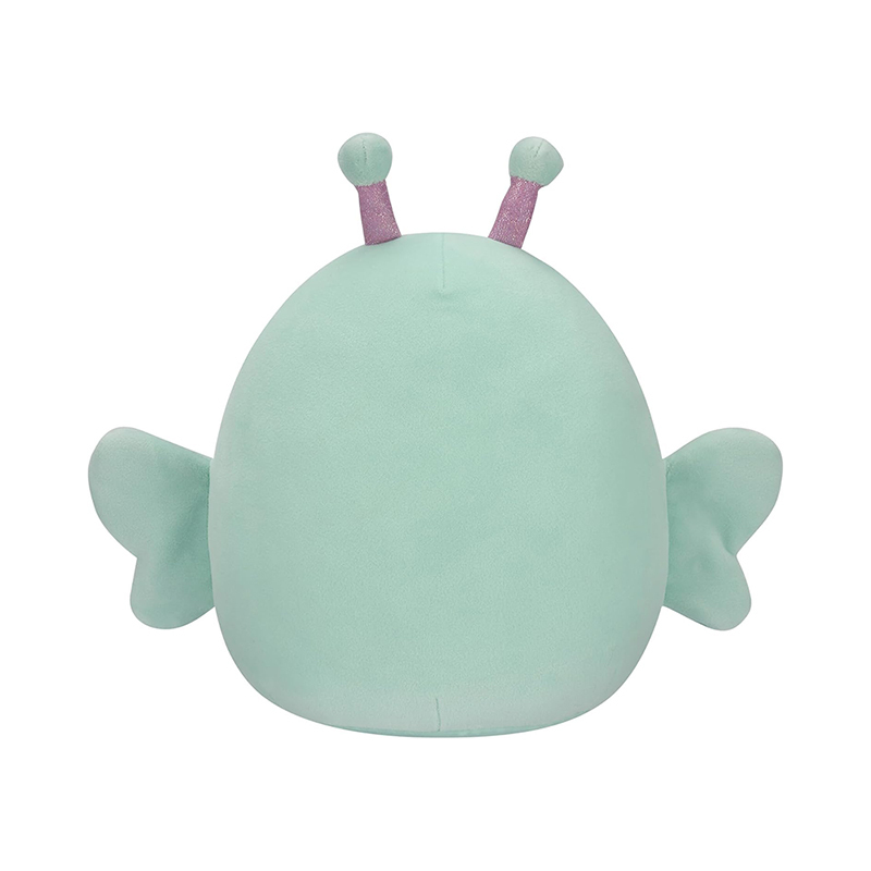 8-Inch Green Butterfly Stuffed Animal with Flower Crown Large Plush Toys