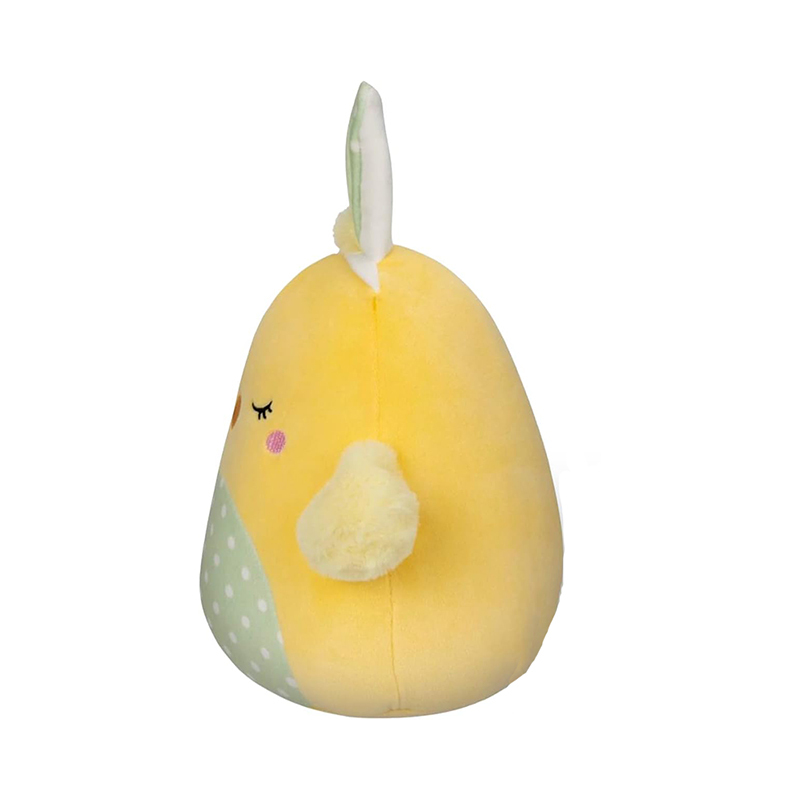 12 Inch Stuffed Animal Chick Yellow Plush Toy with Green Bunny Ears