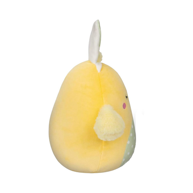 12 Inch Stuffed Animal Chick Yellow Plush Toy with Green Bunny Ears