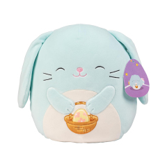 10-Inch Blue Bunny Easter Plush Pillow Cute Soft Squishy Bunny Stuffed Animal Toy