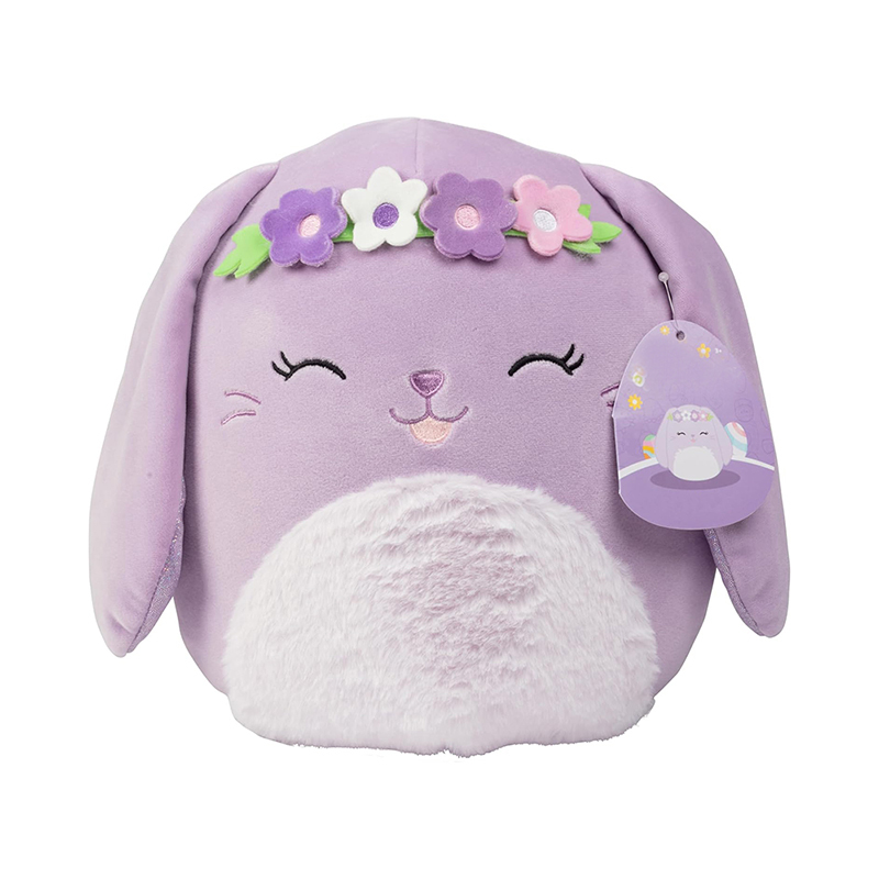 10-Inch Purple Easter Plush Cute Soft Squishy Bunny Stuffed Animal Toy