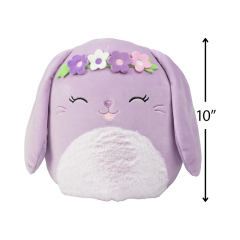 10-Inch Purple Easter Plush Cute Soft Squishy Bunny Stuffed Animal Toy