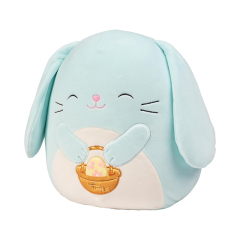 10-Inch Blue Bunny Easter Plush Pillow Cute Soft Squishy Bunny Stuffed Animal Toy