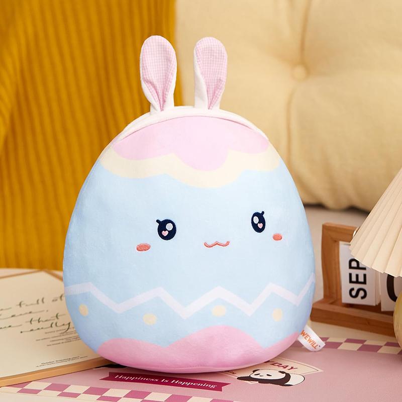 15" Huggable Easter Egg Plush Pillow with Cute Bunny Ears