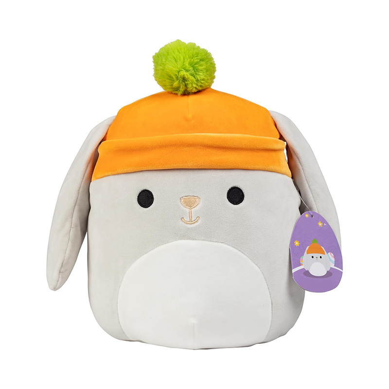 10-Inch Valentina The Grey Bunny Easter Plush - Official Jazwares - Collectible Cute Soft & Squishy Bunny Stuffed Animal Toy