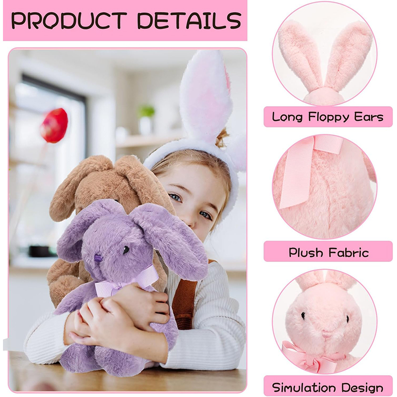 12 Inch Easter Bunny Stuffed Animal Cute Soft Rabbit Plush Toy