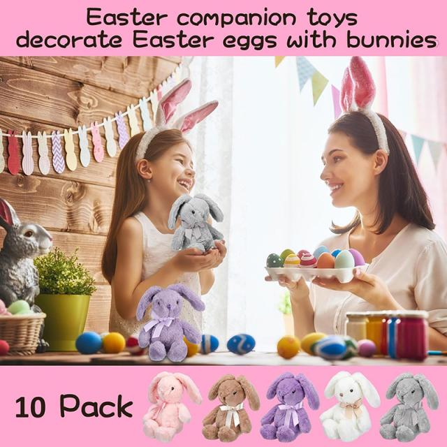 12 Inch Easter Bunny Stuffed Animal Cute Soft Rabbit Plush Toy