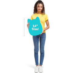 14-Inch Purple Stuffed Animal Frog Stuffed Animal with Heart Cheeks and Gold Crown