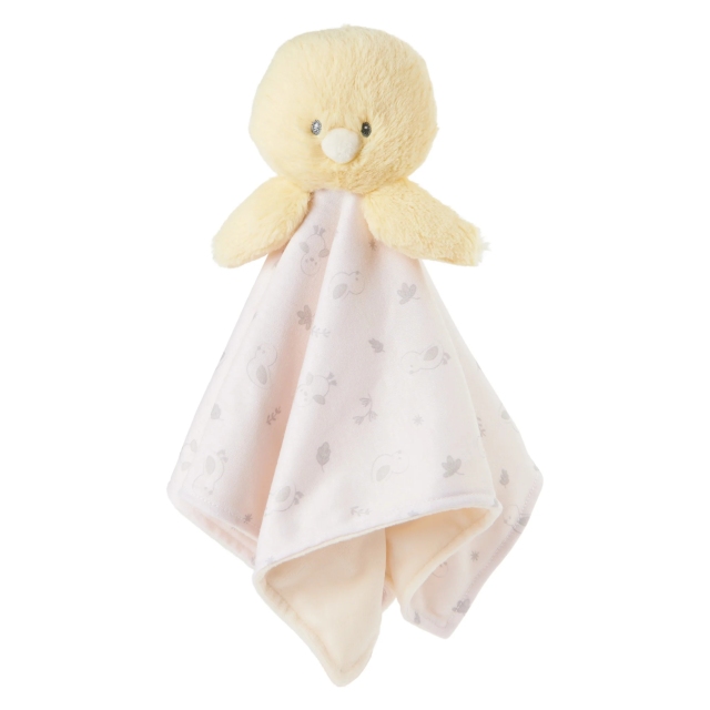 10" Recycled Duckling Plush Baby Security Blanket