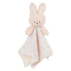 10" Recycled Bunny Plush Baby Security Blanket