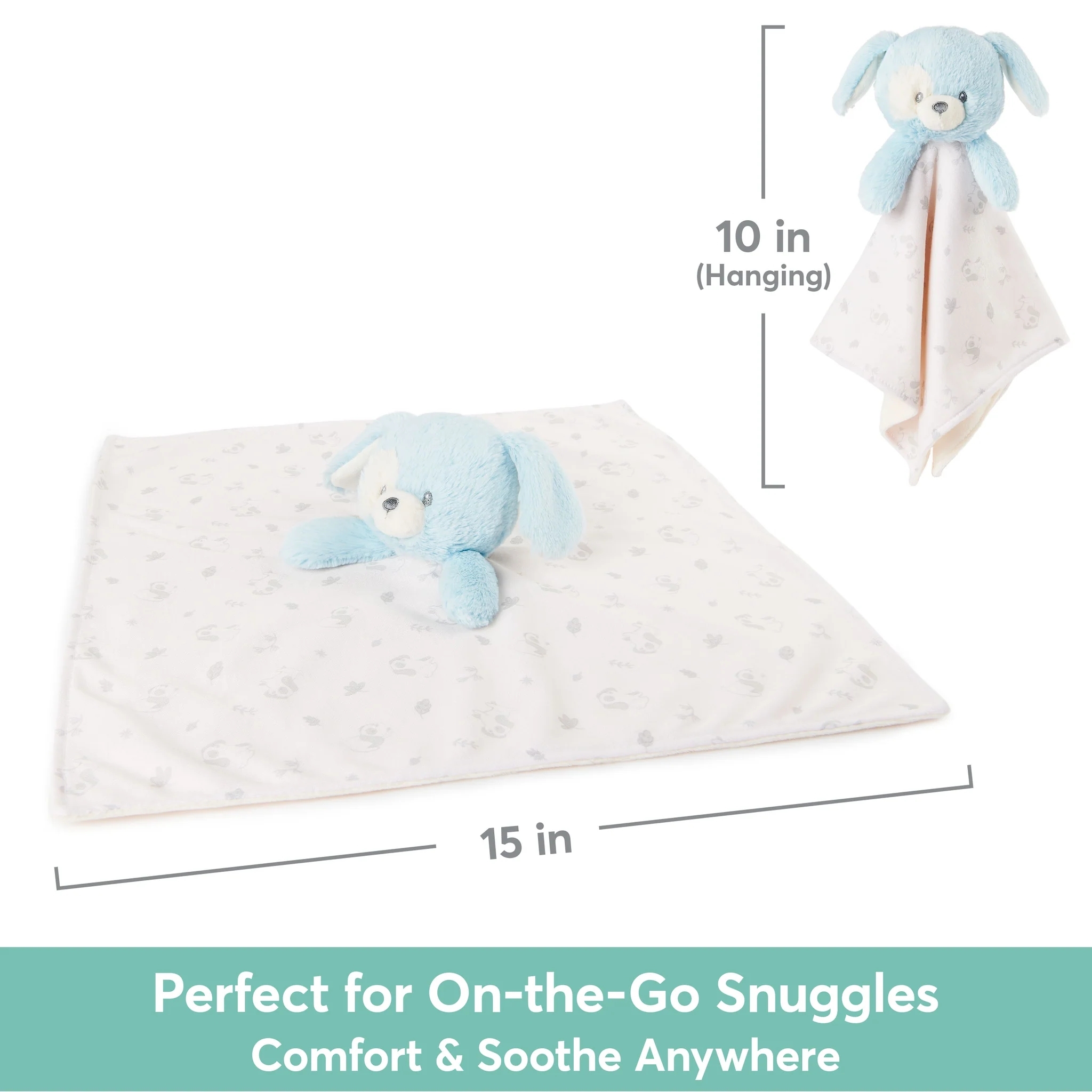10" Recycled Puppy Plush Baby Security Blanket