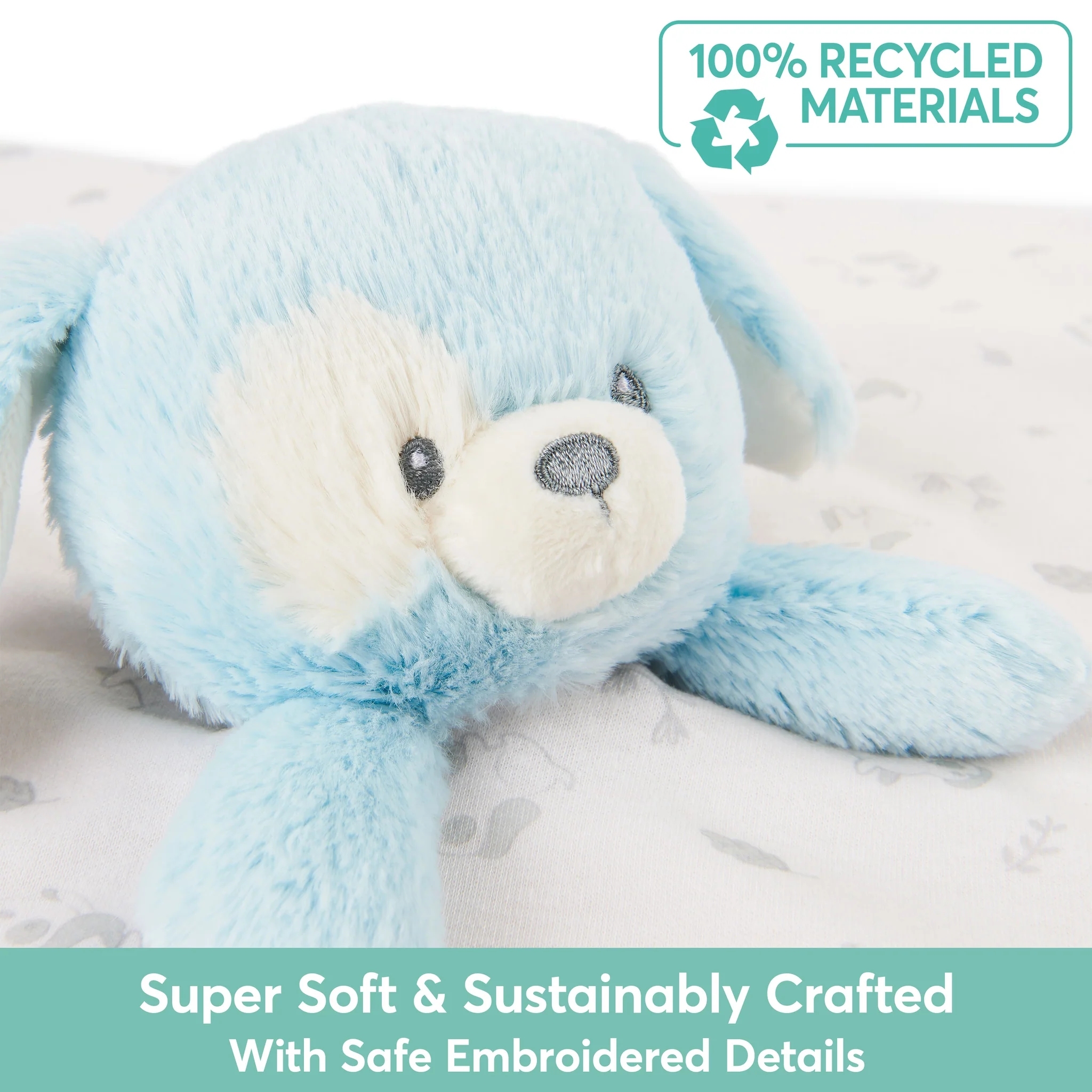 10" Recycled Puppy Plush Baby Security Blanket