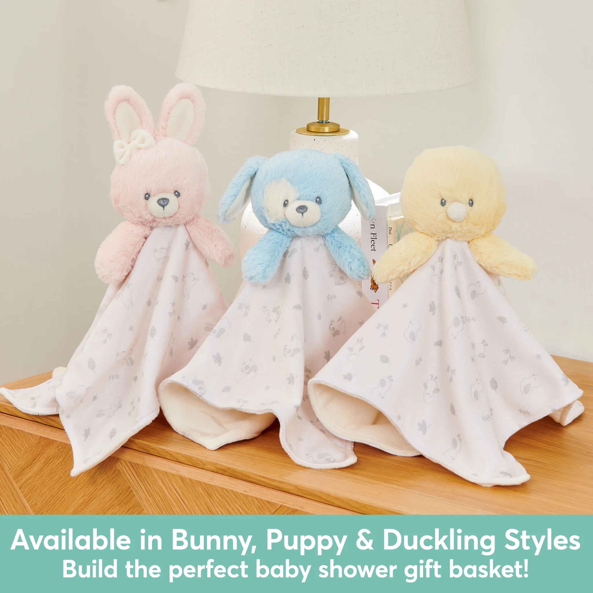 10" Recycled Bunny Plush Baby Security Blanket