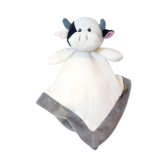 Cow Security Blanket 12 inch Square Stuffed Animal Baby Blankie