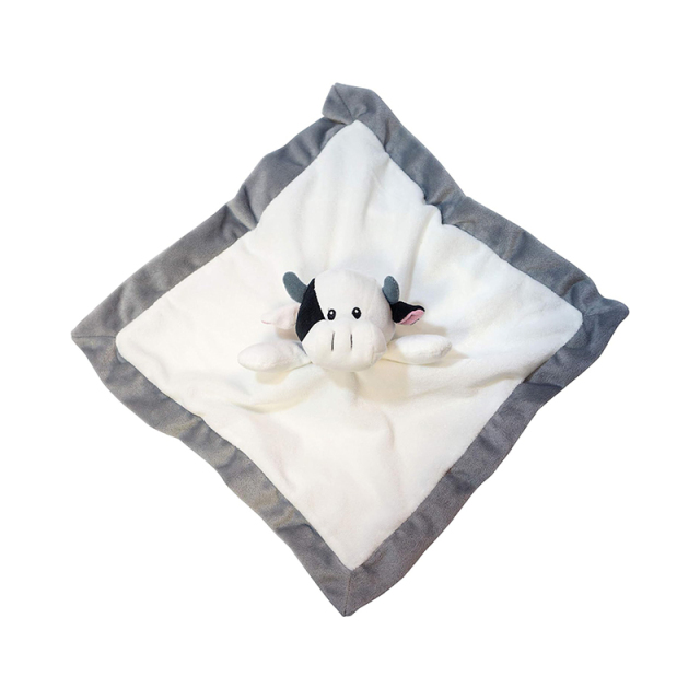 Cow Security Blanket 12 inch Square Stuffed Animal Baby Blankie