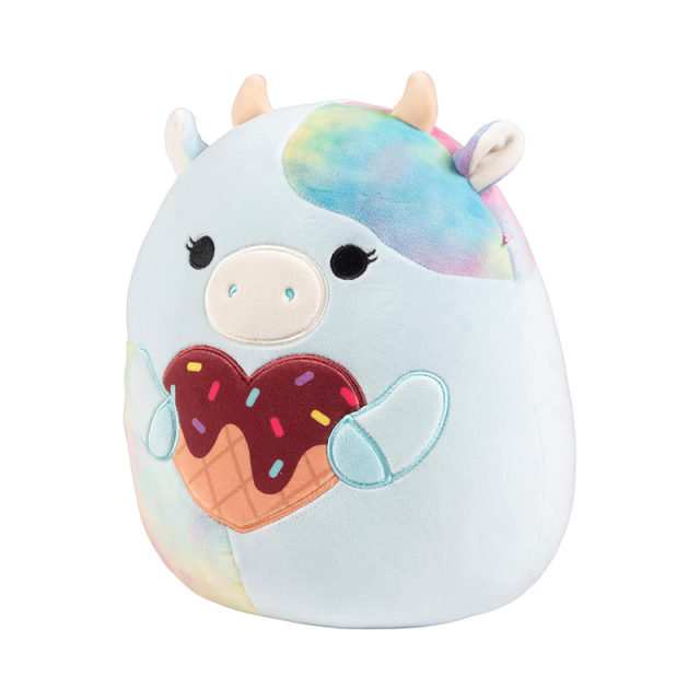 10" Blue Cow Plush Soft Squishy Cow Stuffed Animal Toy