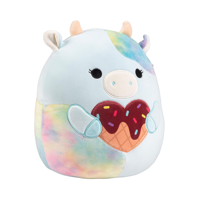 10" Blue Cow Plush Soft Squishy Cow Stuffed Animal Toy
