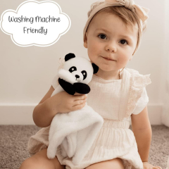 12 inch Panda Baby Security Blanket snuggler for Baby Shower Newborn Child Comforter