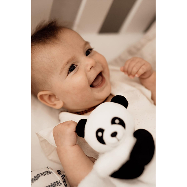 12 inch Panda Baby Security Blanket snuggler for Baby Shower Newborn Child Comforter