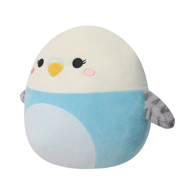 14-Inch Blue and White Parakeet Large Ultrasoft Stuffed Animal Plush Toy