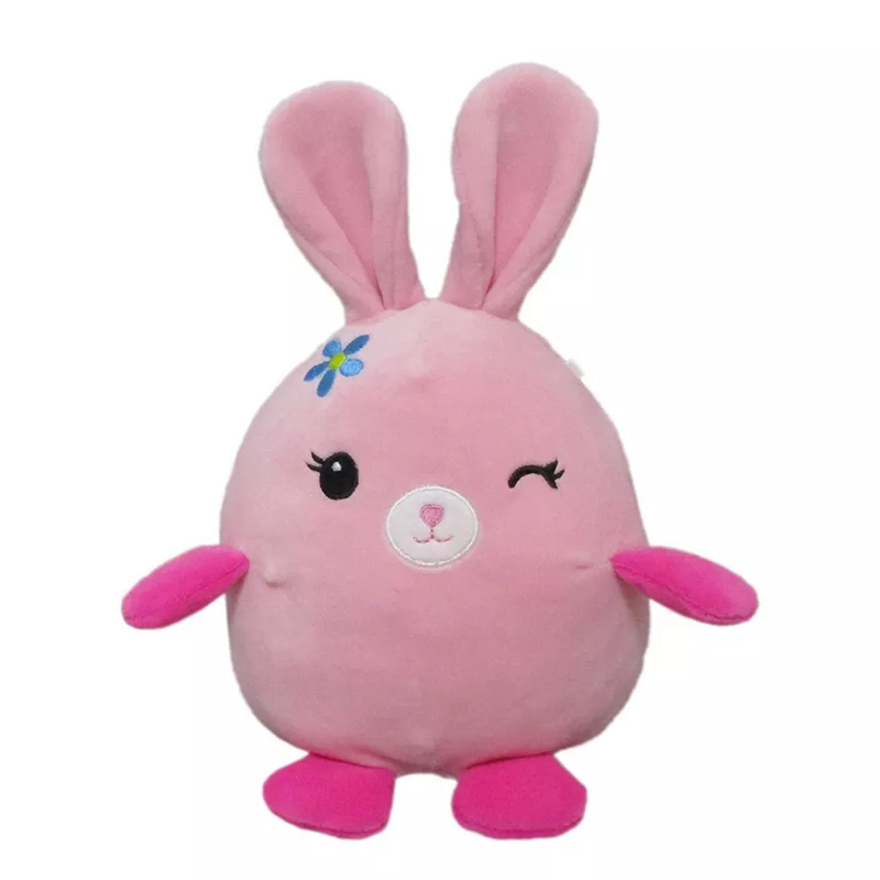 6"Pink Winking Bunny Plush Toy Rabbit Stuffed Animal