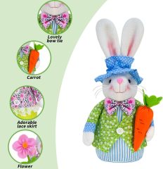 Easter Bunny Plush Gnome Decorations for Home Spring Decorations Spring Gifts