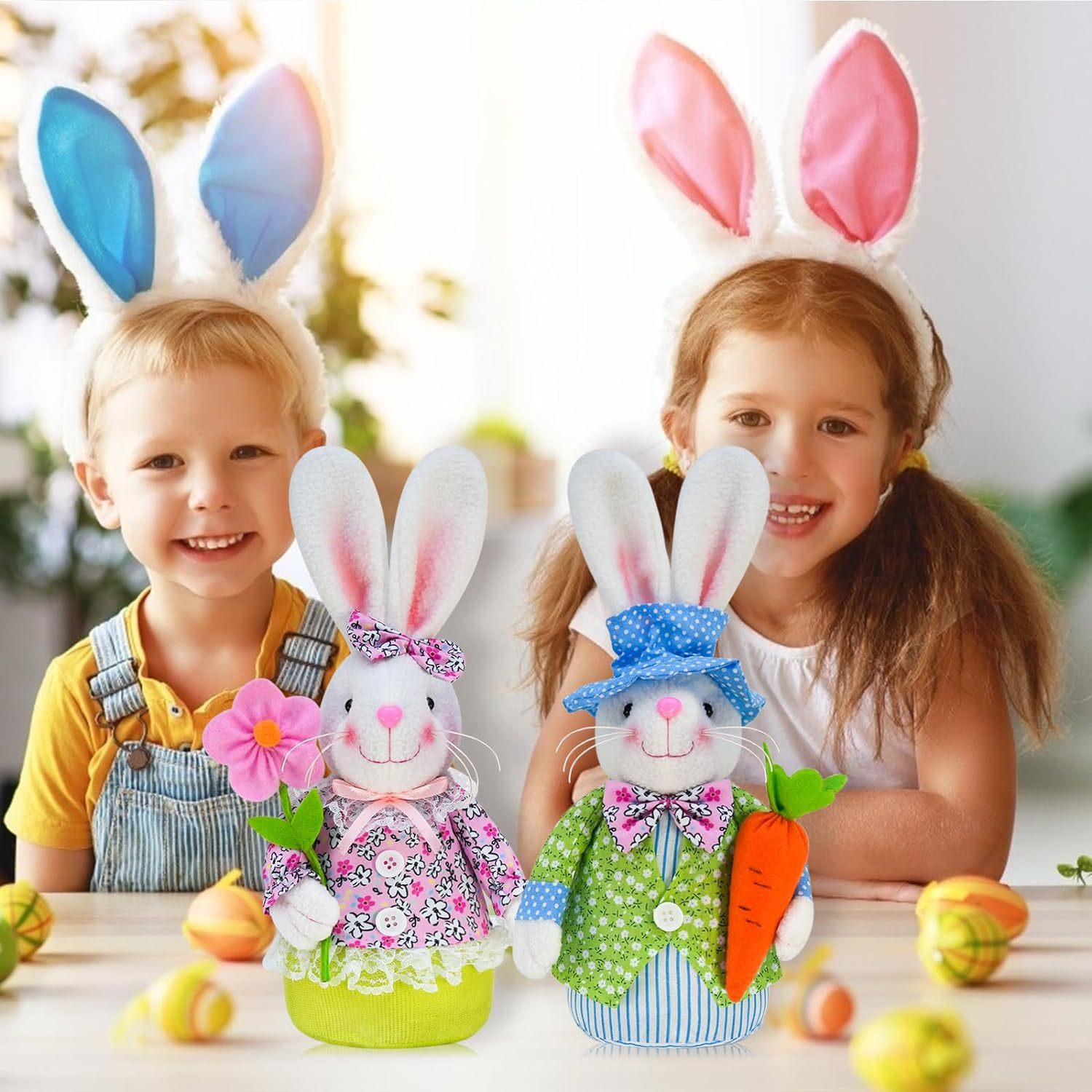 Easter Bunny Plush Gnome Decorations for Home Spring Decorations Spring Gifts