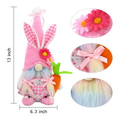 Easter Gnomes Bunny Plush Toy Rabbit Stuffed Animal Decor