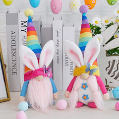 Spring Easter Gnome Bunny Plush Toy Rabbit Stuffed Animal