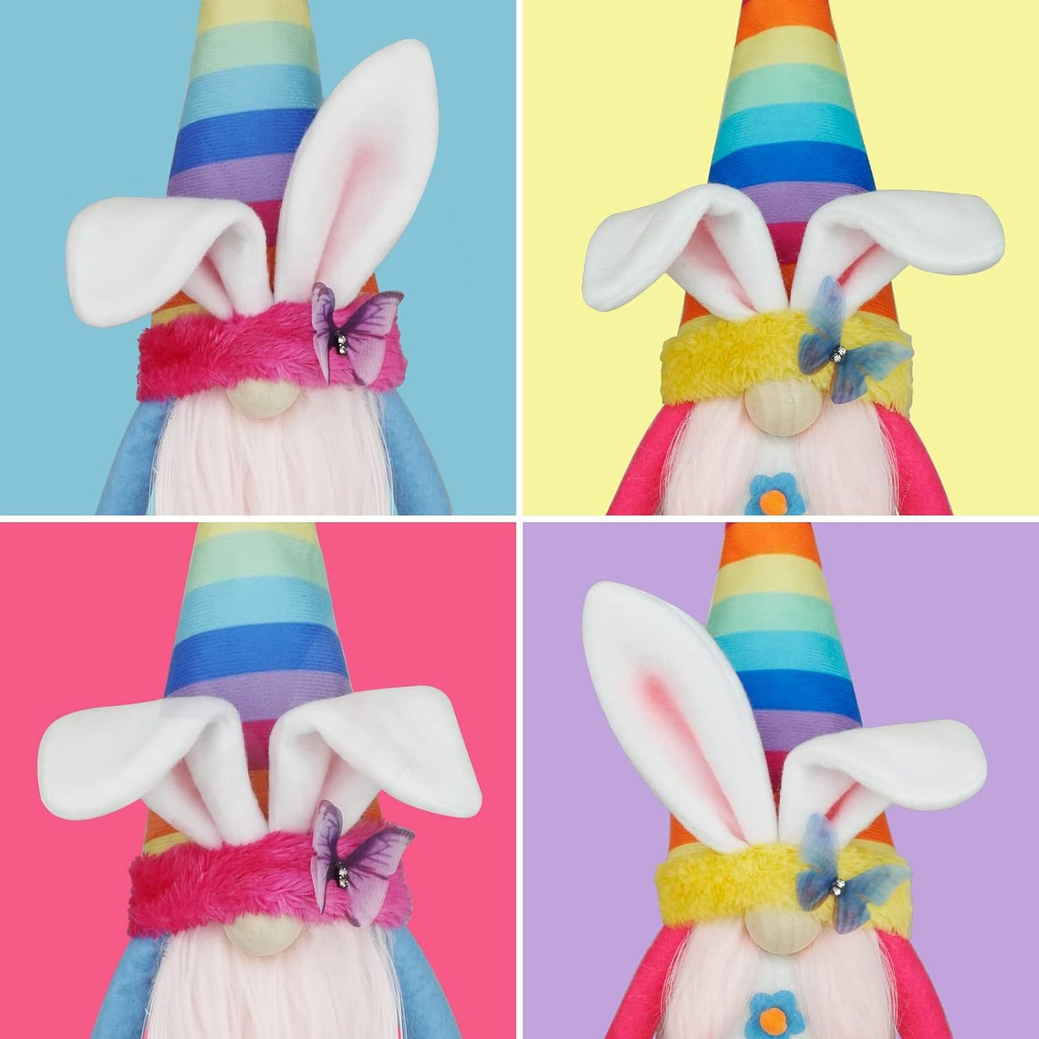 Spring Easter Gnome Bunny Plush Toy Rabbit Stuffed Animal