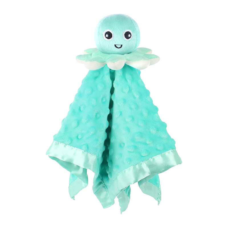 Baby Security Blanket Soft Baby Snuggle Toy Plush Octopus Stuffed Animal