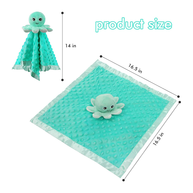 Baby Security Blanket Soft Baby Snuggle Toy Plush Octopus Stuffed Animal