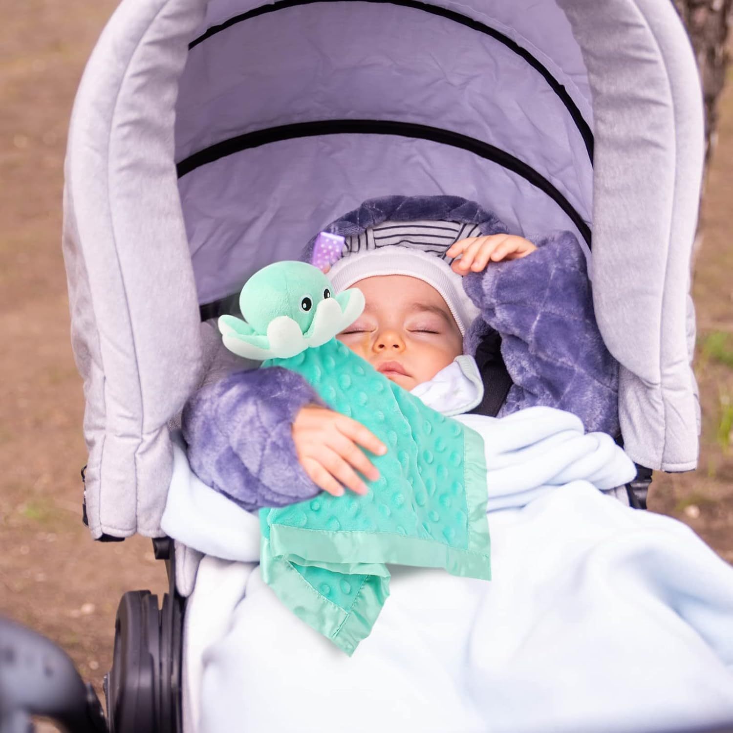 Baby Security Blanket Soft Baby Snuggle Toy Plush Octopus Stuffed Animal