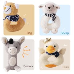 Soft Barn Farm Stuffed Animal Set Infant Hand Sensory Development