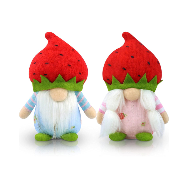 Spring Strawberry Flower Gnome Easter Long Legs Farmhouse Home Decor Ornaments Doll