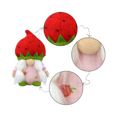 Spring Strawberry Flower Gnome Easter Long Legs Farmhouse Home Decor Ornaments Doll