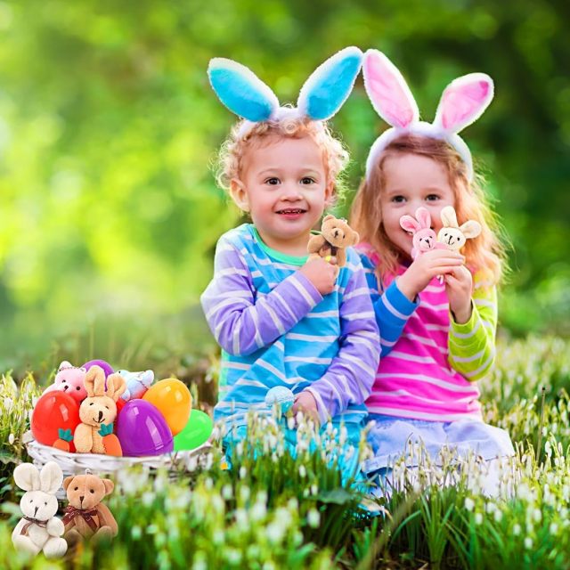 Easter Eggs Basket Stuffers Home Decorations Animal Plush Toys