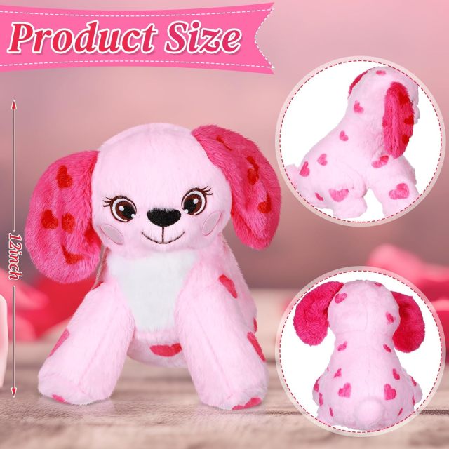 12 Inch Valentine's Day Cute Plush Animals Stuff Animals with Heart
