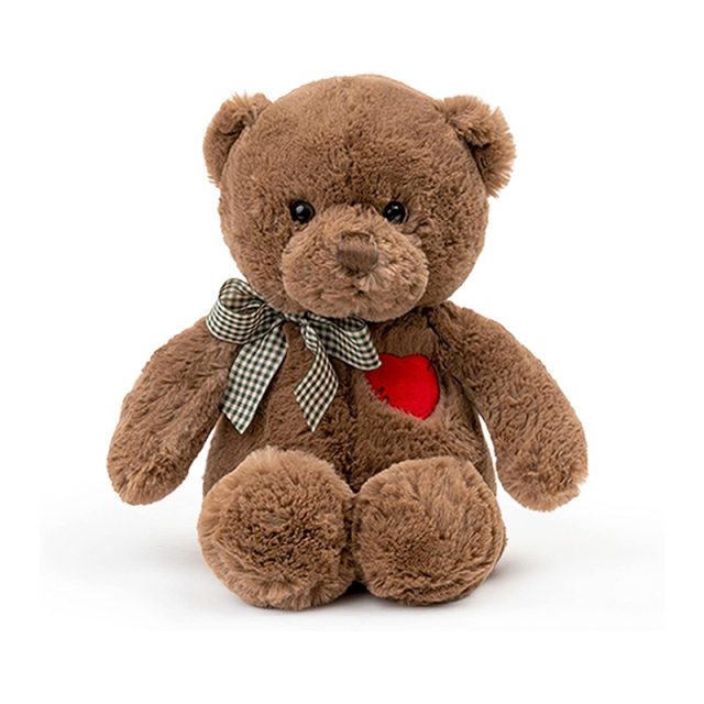 Soft Cute Brown Teddy Bear Stuffed Animals for Valentines Day