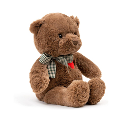 Soft Cute Brown Teddy Bear Stuffed Animals for Valentines Day